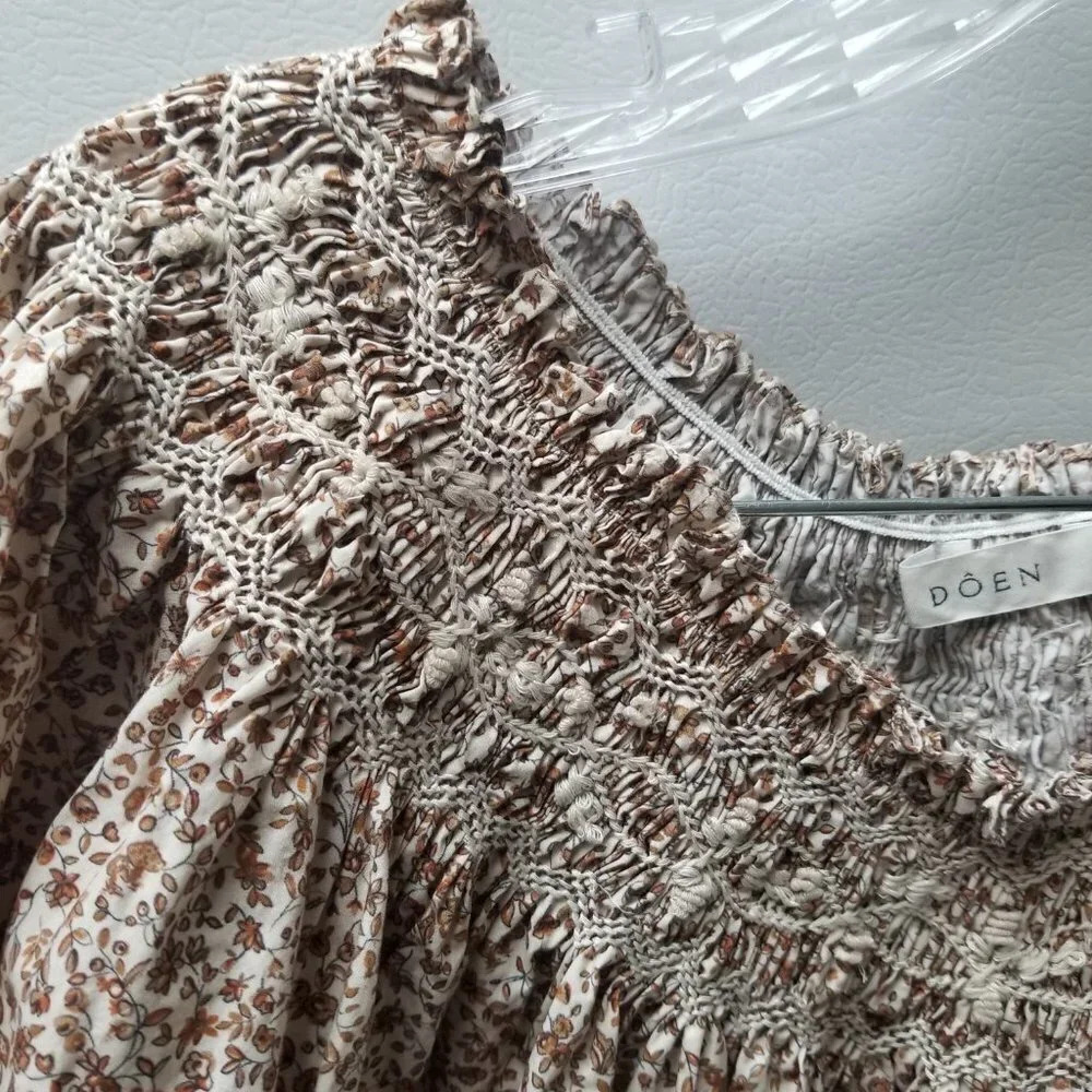 NWOT Doen Odessa Mini Dress in Sienna Champignon XL - Picture 10 of 14